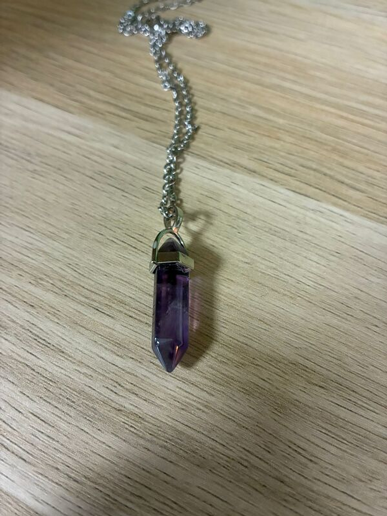 Fio de Aço com Pendente de Ametista A 1