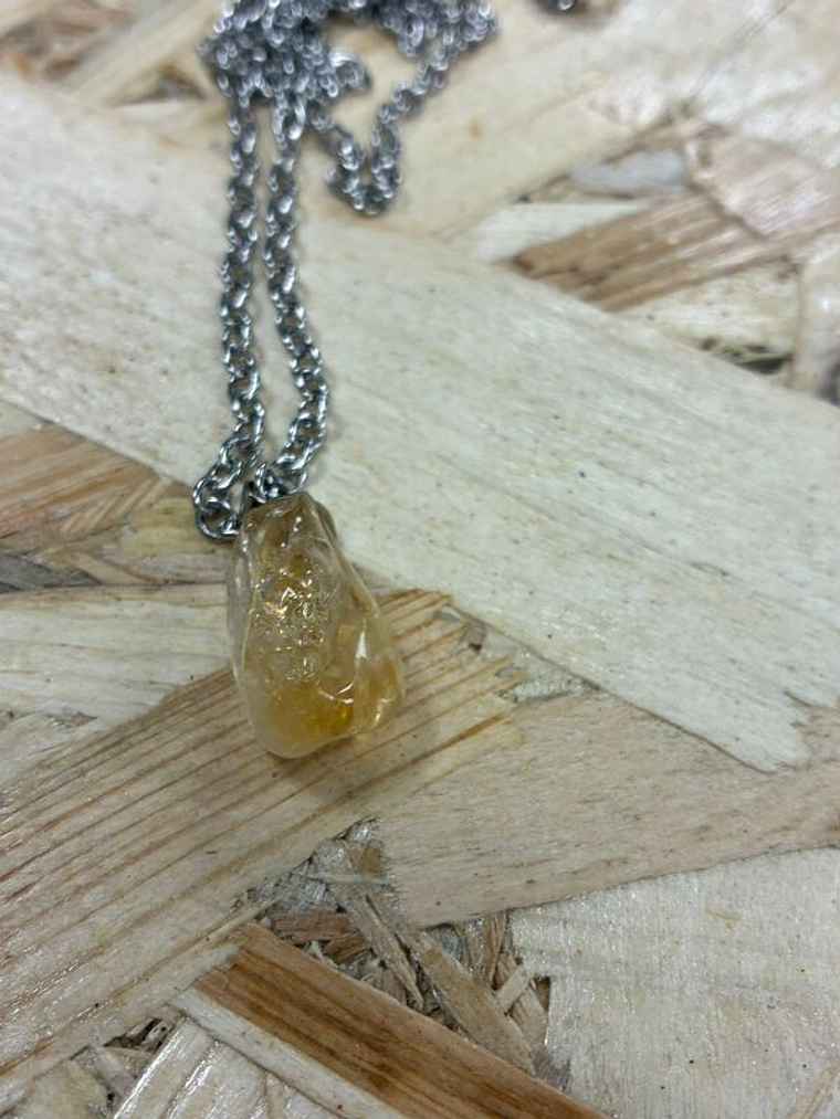 Fio de Aço com Pendente Citrino 1