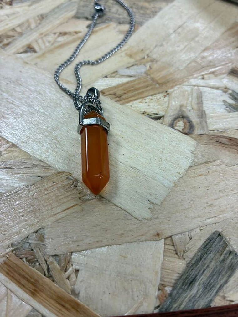 Fio de Aço com Pendente Cornalina A 1