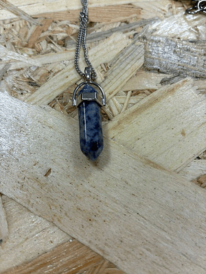 Fio de Aço com Pendente Sodalita