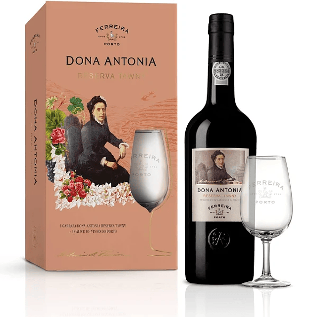 VINHO DO PORTO DONA ANTÓNIA RESERVA TAWNY c/copo