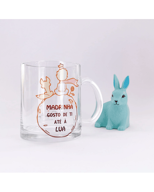 Caneca Madrinha gosto de ti até à Lua - Principezinho