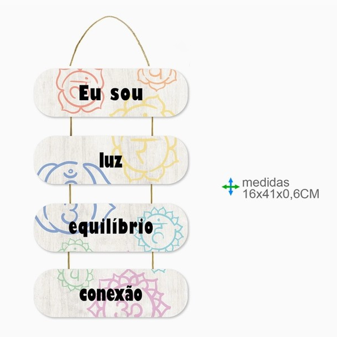 Placa Parede MDF - Reiki 1