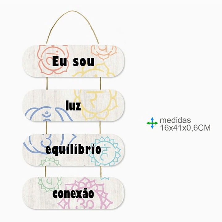 Placa Parede MDF - Reiki 1