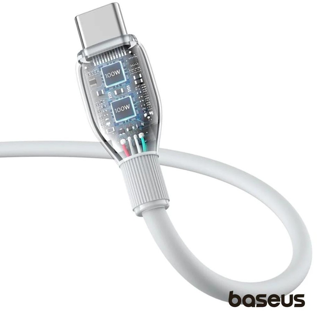 Cabo USB-A Macho P/ USB-C Macho 1.2m 100W Pudding BASEUS 3