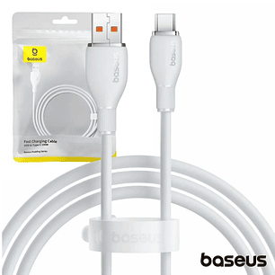 Cabo USB-A Macho P/ USB-C Macho 1.2m 100W Pudding BASEUS