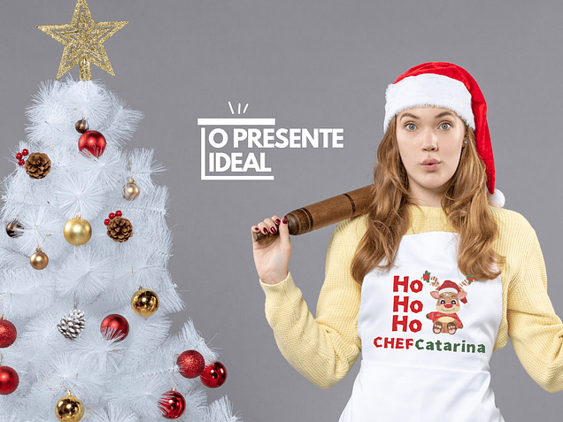 🎅 Aventais Personalizados para o Natal: O Presente Ideal para Cozinhar com Estilo e Emoção