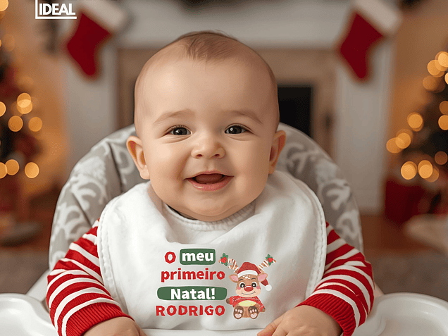 🎁 Babete de Bebé Personalizado com Nome: o Presente de Natal mais Doce e Especial