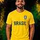 T-Shirt Brasil Personalizável com Nome e Número – Mundial 2026 - Thumbnail 2
