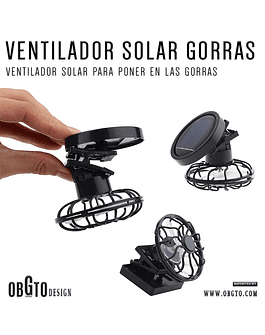 Ventilador Solar para Gorras