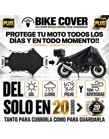 BIKE COVER PLUS  VERSION: Bajo Cilindre