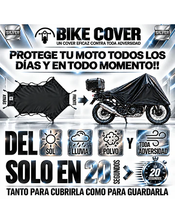 BIKE COVER SIVER  VERSION: Bajo Cilindre