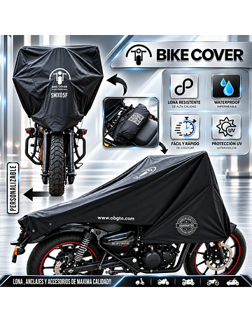BIKE COVER SIVER  VERSION: Bajo Cilindre