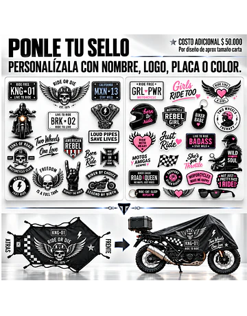 BIKE COVER SIVER  VERSION: Bajo Cilindre