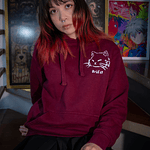 Poleron Canguro color Burdeo Diseño SNES