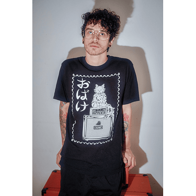 Polera Gato Amplificador Serigrafia