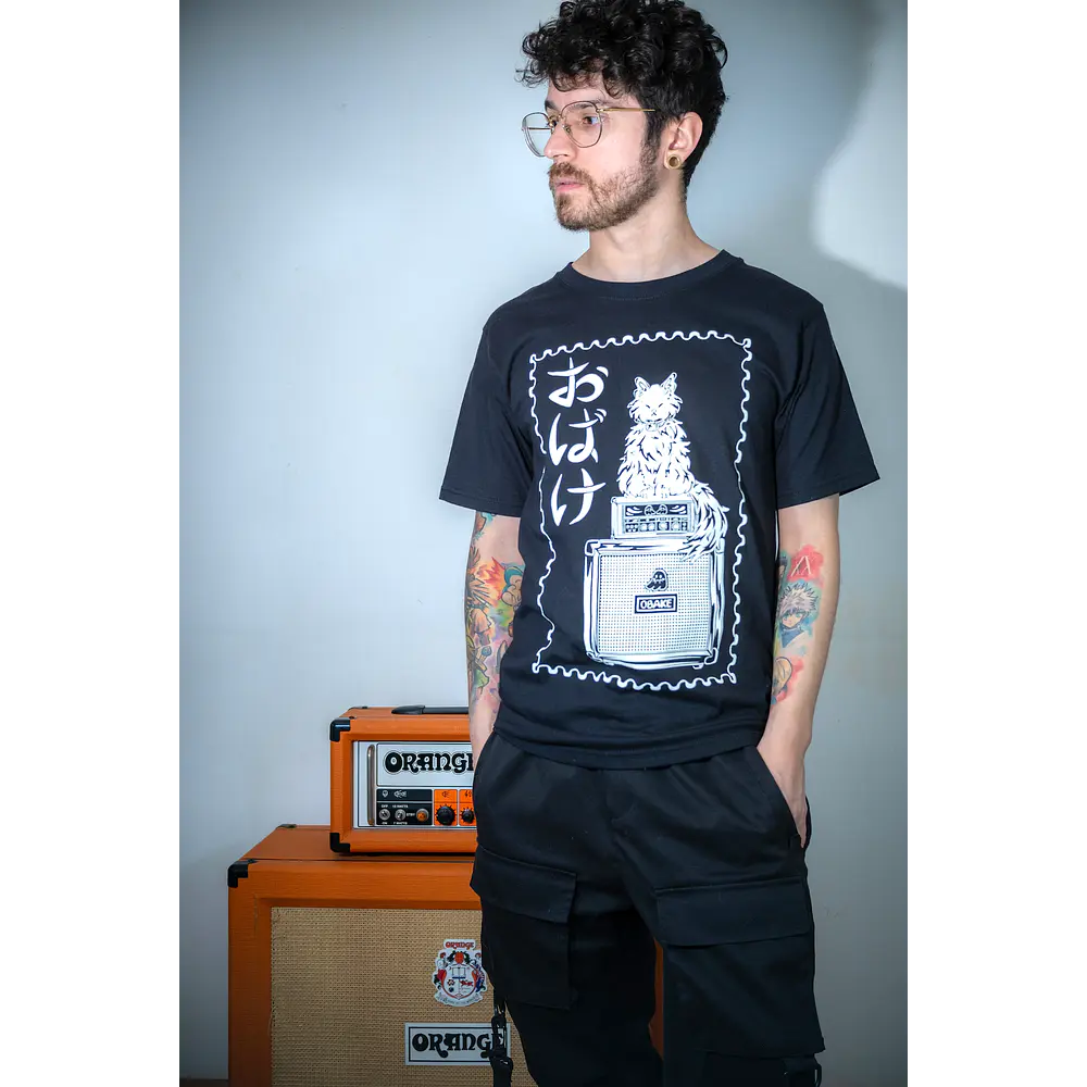Polera Gato Amplificador Serigrafia