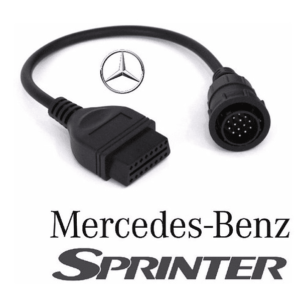 Conector Mercedes Sprinter Obd1 A Obd2 - 14 Pin A 16 Pin 2