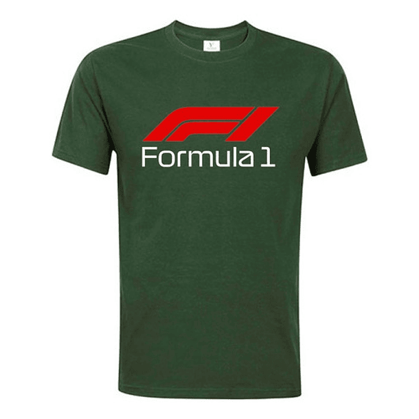 Polera Manga Corta Formula 1 F1 Estampada 5