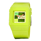 Reloj De Pulsera Casio Bga-200-3edr De Cuerpo Color Verde, Para Mujer, Fondo Verde Lima, Con Correa De Resina Color Verde Lima, Bisel Color Verde Lima Y Hebilla Simple 2