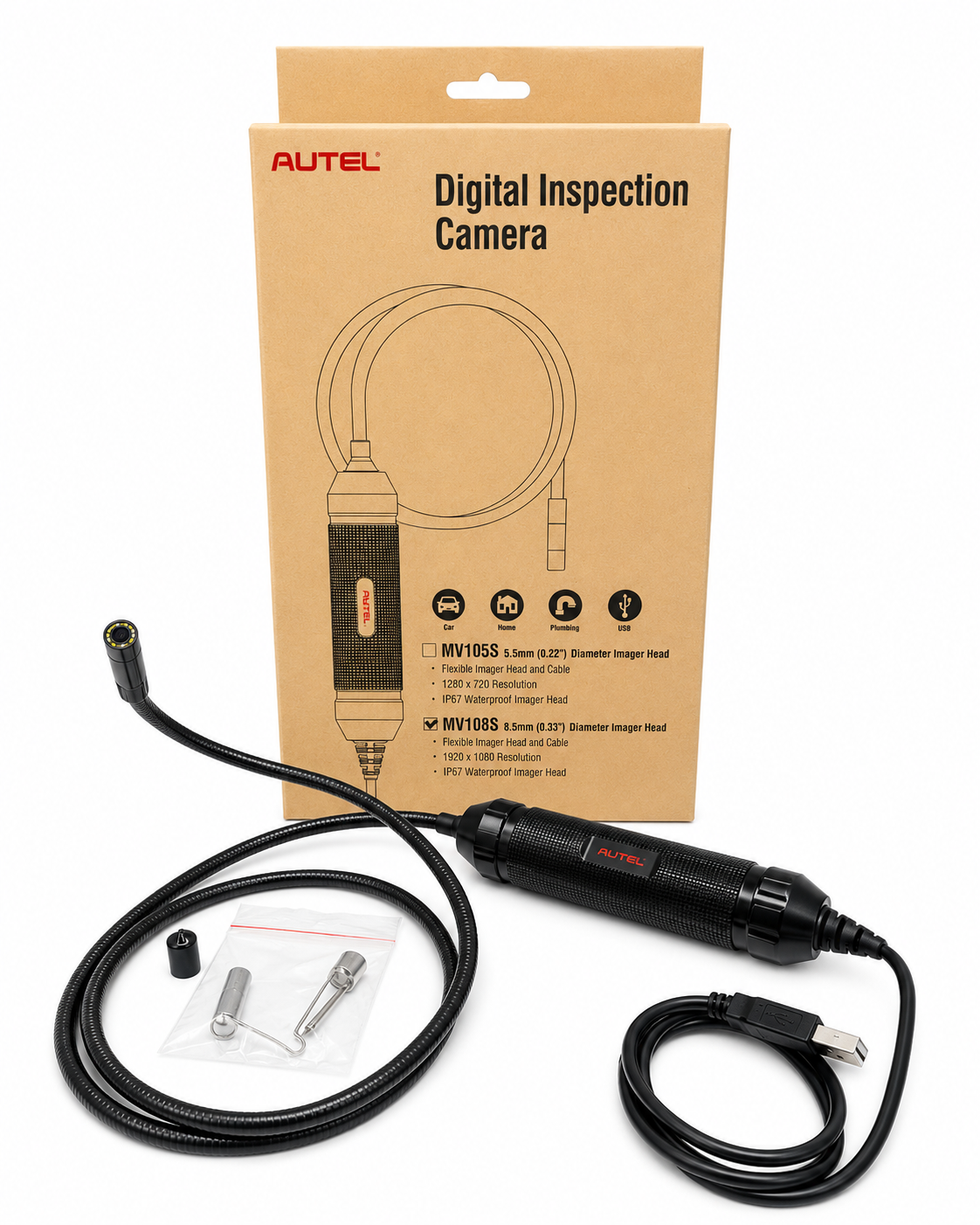 Camara Endoscopica Autel Videoscope MV108S USB