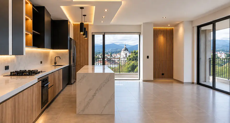 Apartamento terminado después de remodelación en Popayán