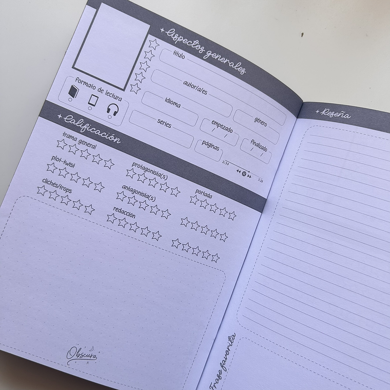 READING JOURNAL ED. FANTASÍA DELUXE LILA 4