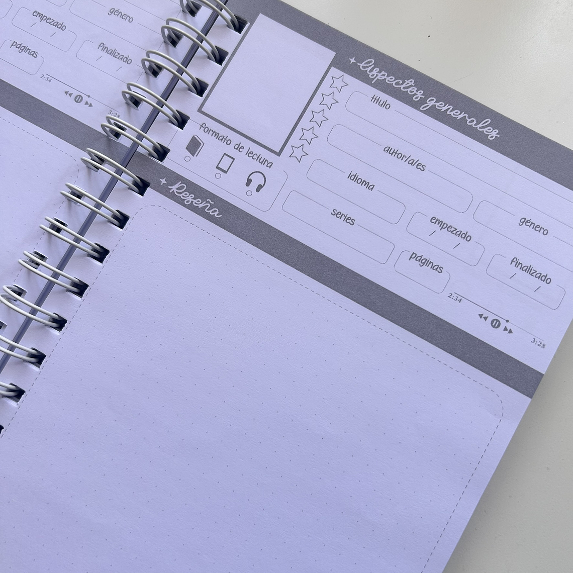 READING JOURNAL ED. FANTASÍA LILA 4