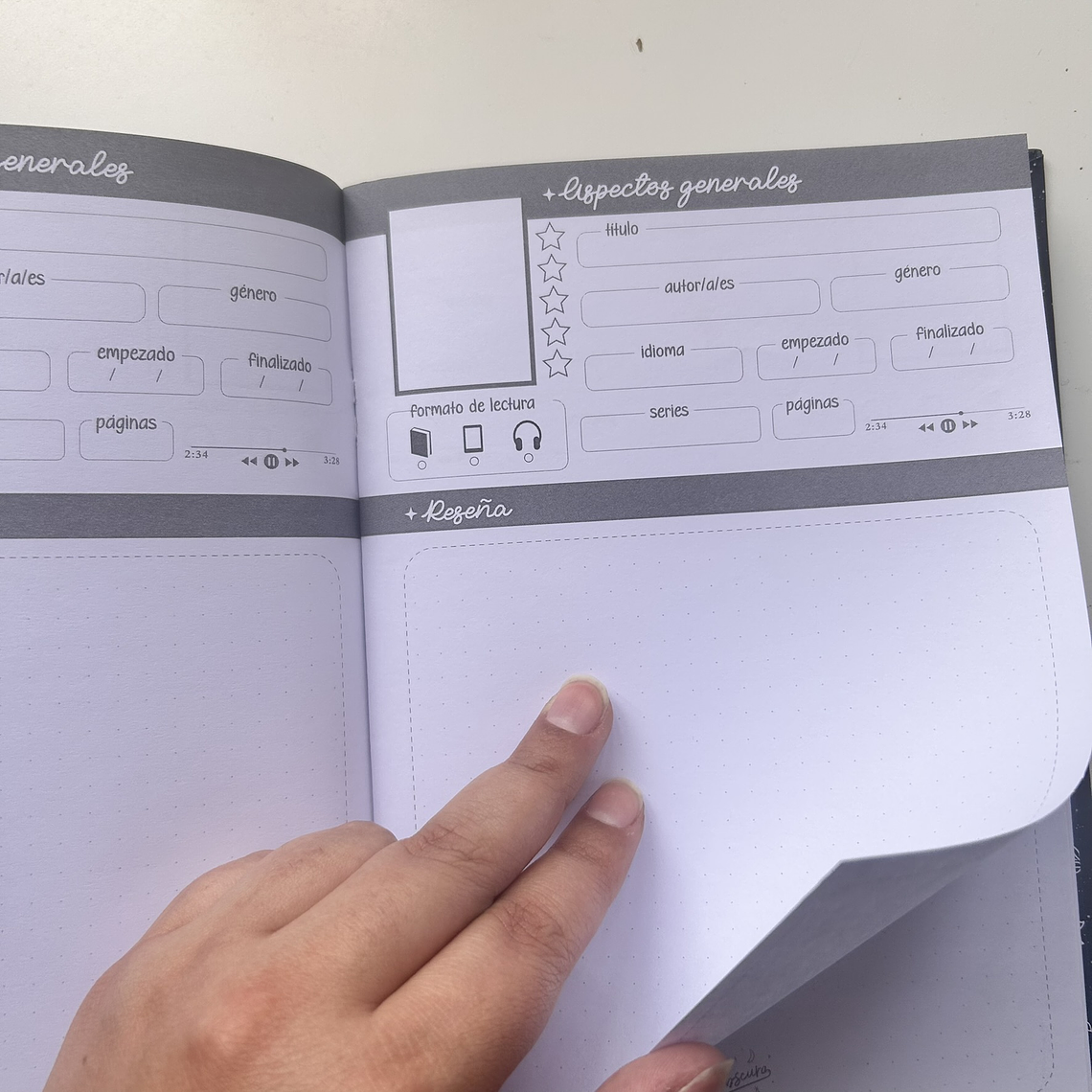 READING JOURNAL ED. FANTASÍA DELUXE AZUL OSCURO 3