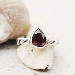 Intertwining Soul Garnet Ring