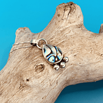 Rainbow Abalone Drop Necklace