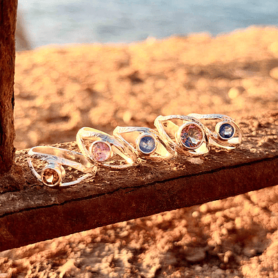 Mini Moksha Eyes Ring Topacio