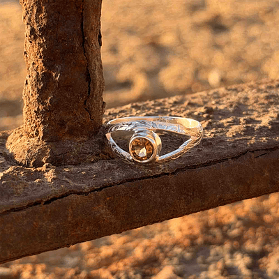 Mini Moksha Eyes Citrino Rings