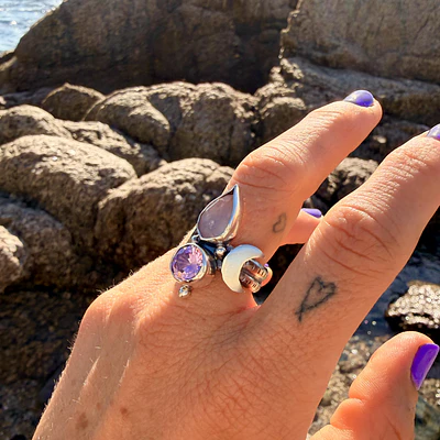 Alderaan Pink Moon Ring