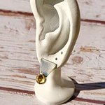 Triangle Yellow Earring