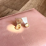 Triangle Yellow Earring