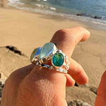 Trinity Mint Lagoon Ring