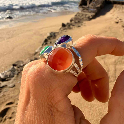 Trinity Orange Forest Ring