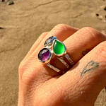 Trinity Green Mirror Ring