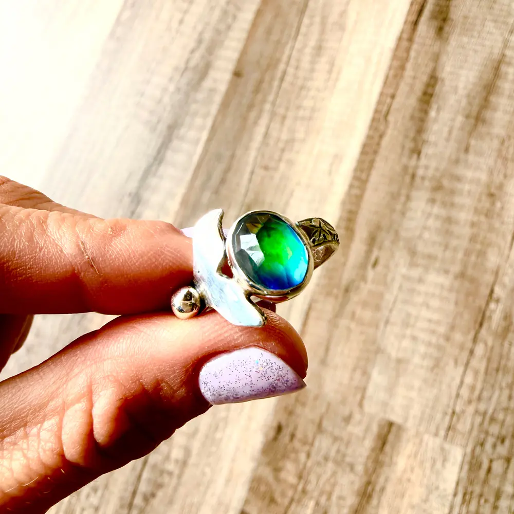 Rainbow Blue - Mermaind Ring