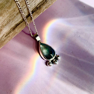 Aquq Drop Necklace