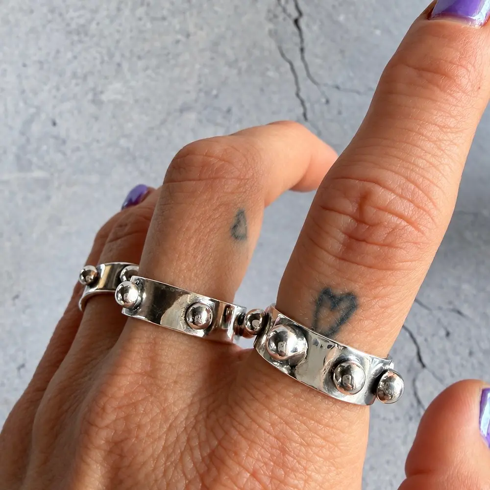 Magic Six Caviar Ring
