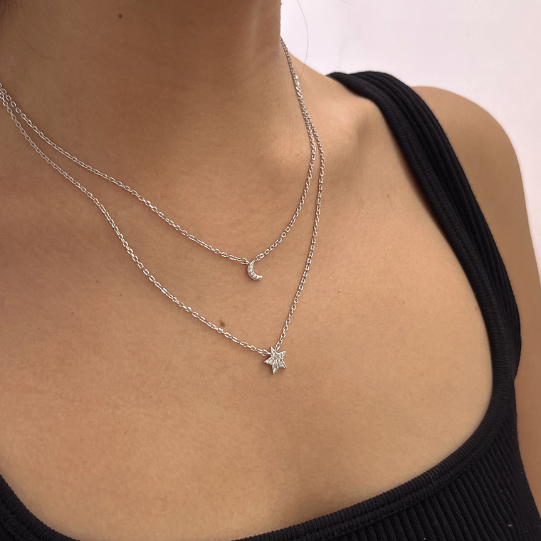 Collar Doble Moon Star 1