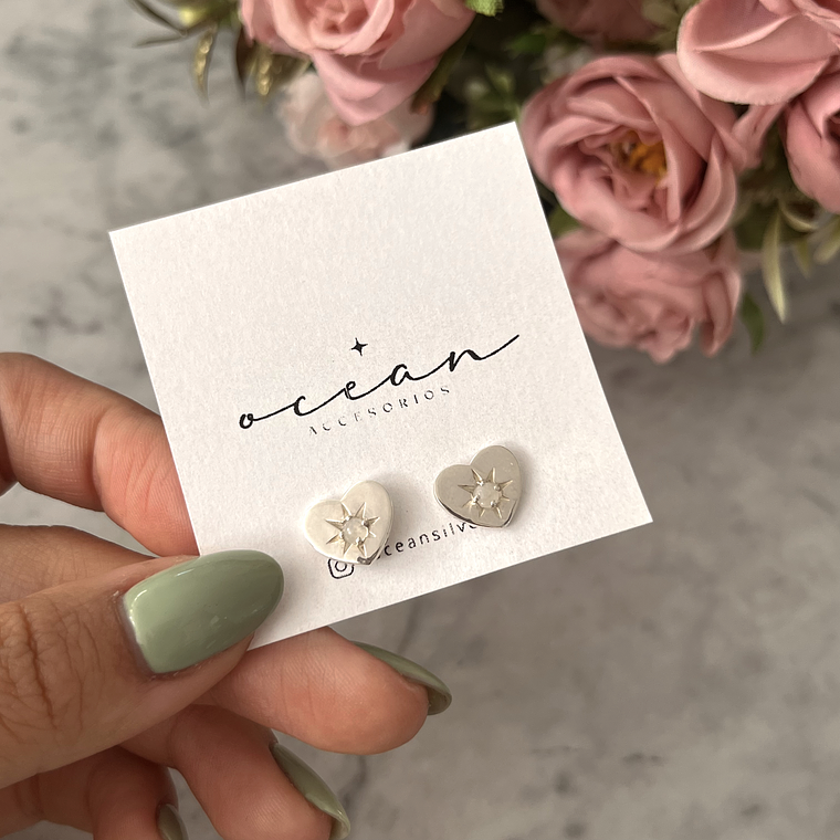 Aro Heart Piedra Luna 1