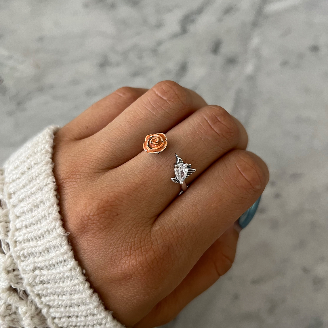 Anillo Ajustable Colibri Talla #8 y #9 2