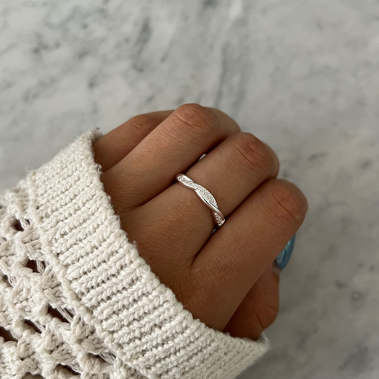 Anillo Curl Circon 1