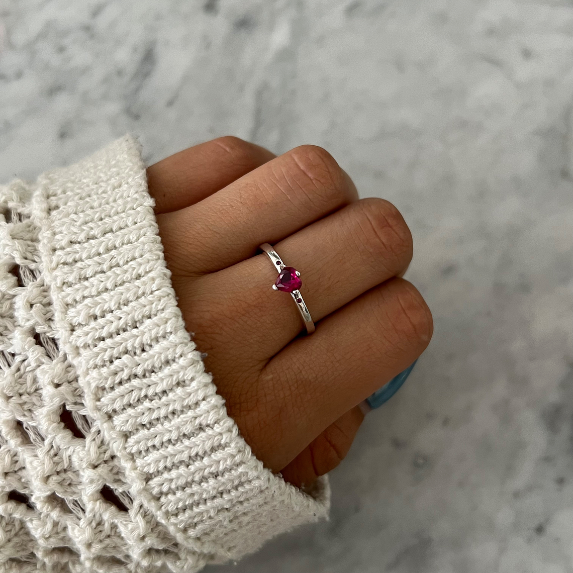 Anillo Pink Heart 1