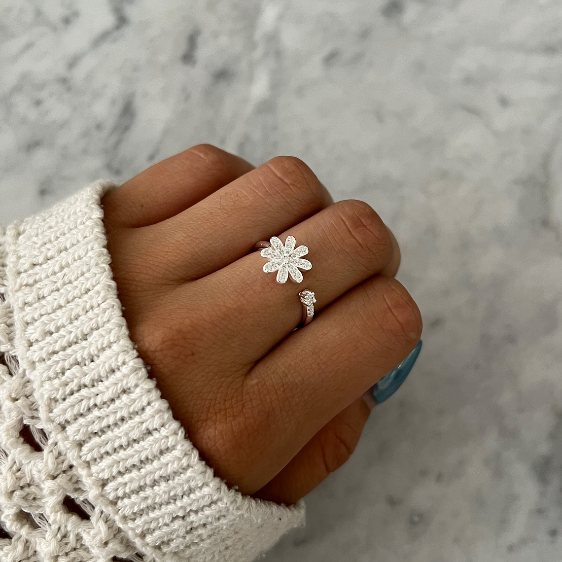 Anillo Ajustable Shine Flower 1