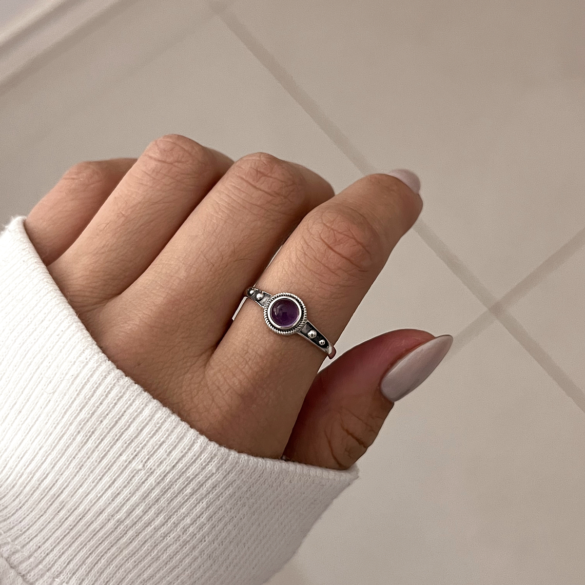 Anillo Bali Amatista 1