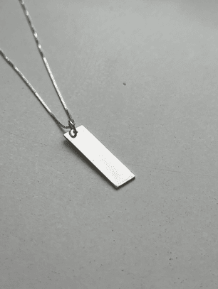 Collar Personalizado Rectangular 22mm